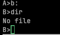 Directory listing of B drive
