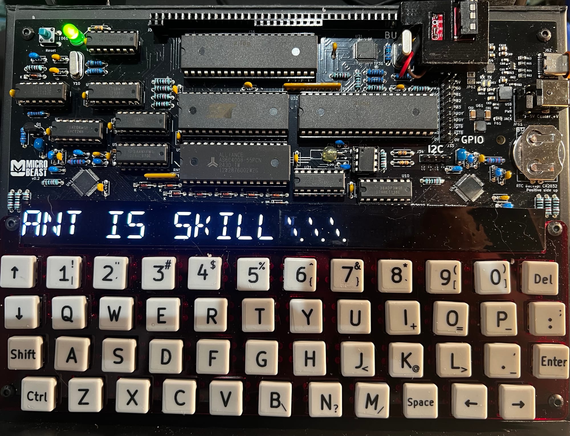 MBASIC running FONTS.COM