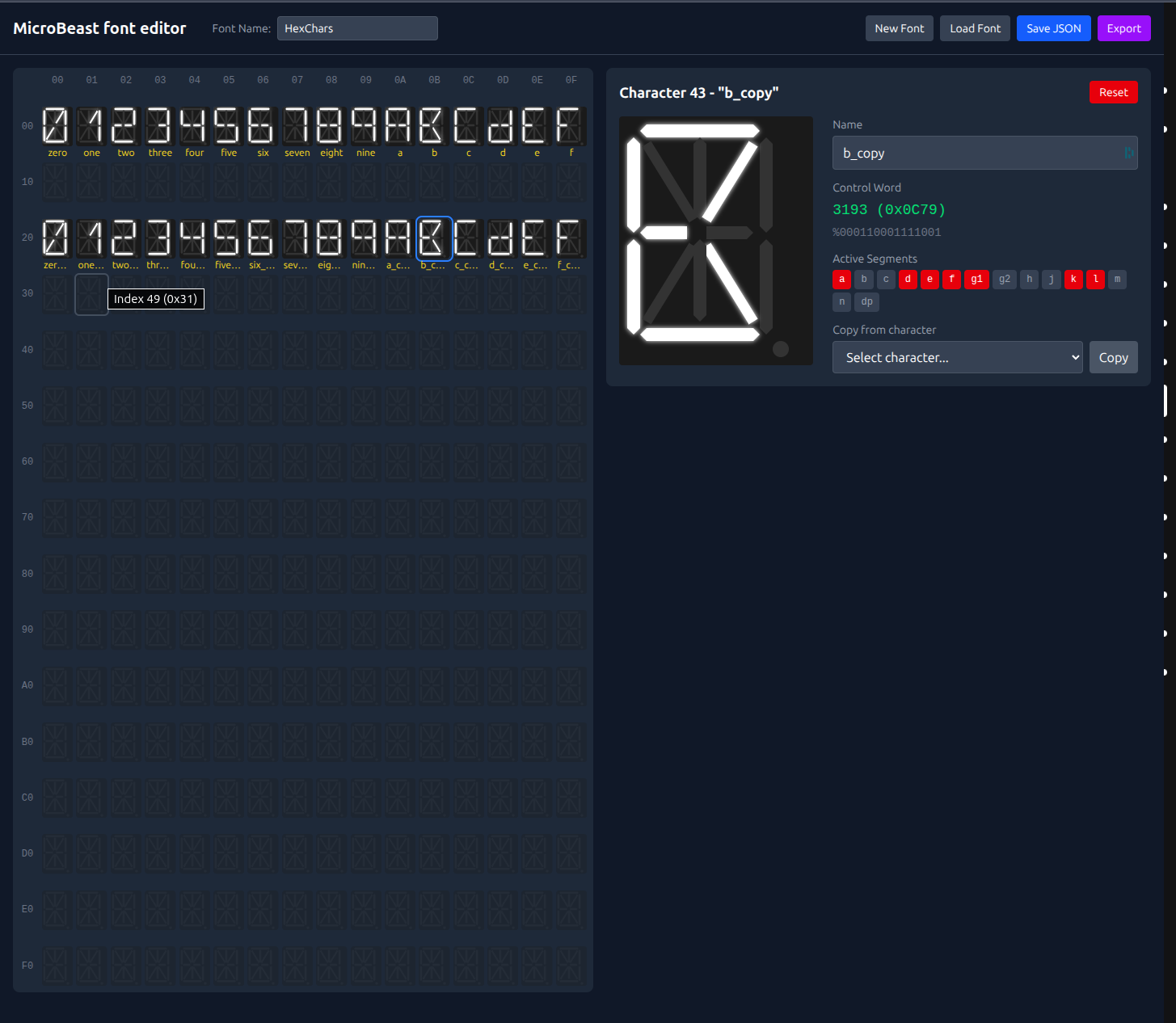 LED Font Editor