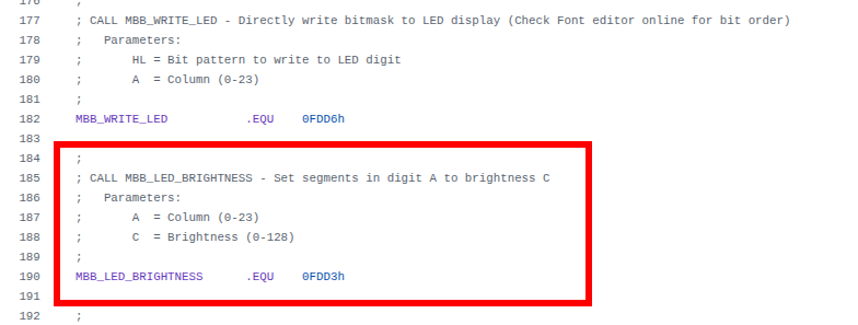 Firmware snippet